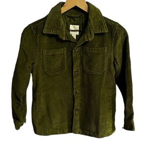 NWT kids Medium / 8 corduroy green shirt jacket shacket